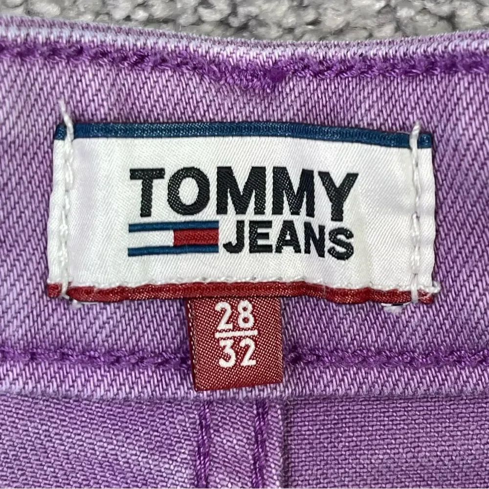 Tommy Jeans Women’s 26X26.5* Purple Tapered High Rise Vintage - Picture 5 of 14
